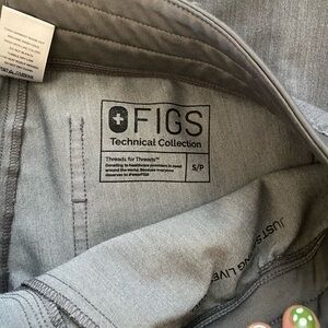 Figs Gray Technical Collection Pants